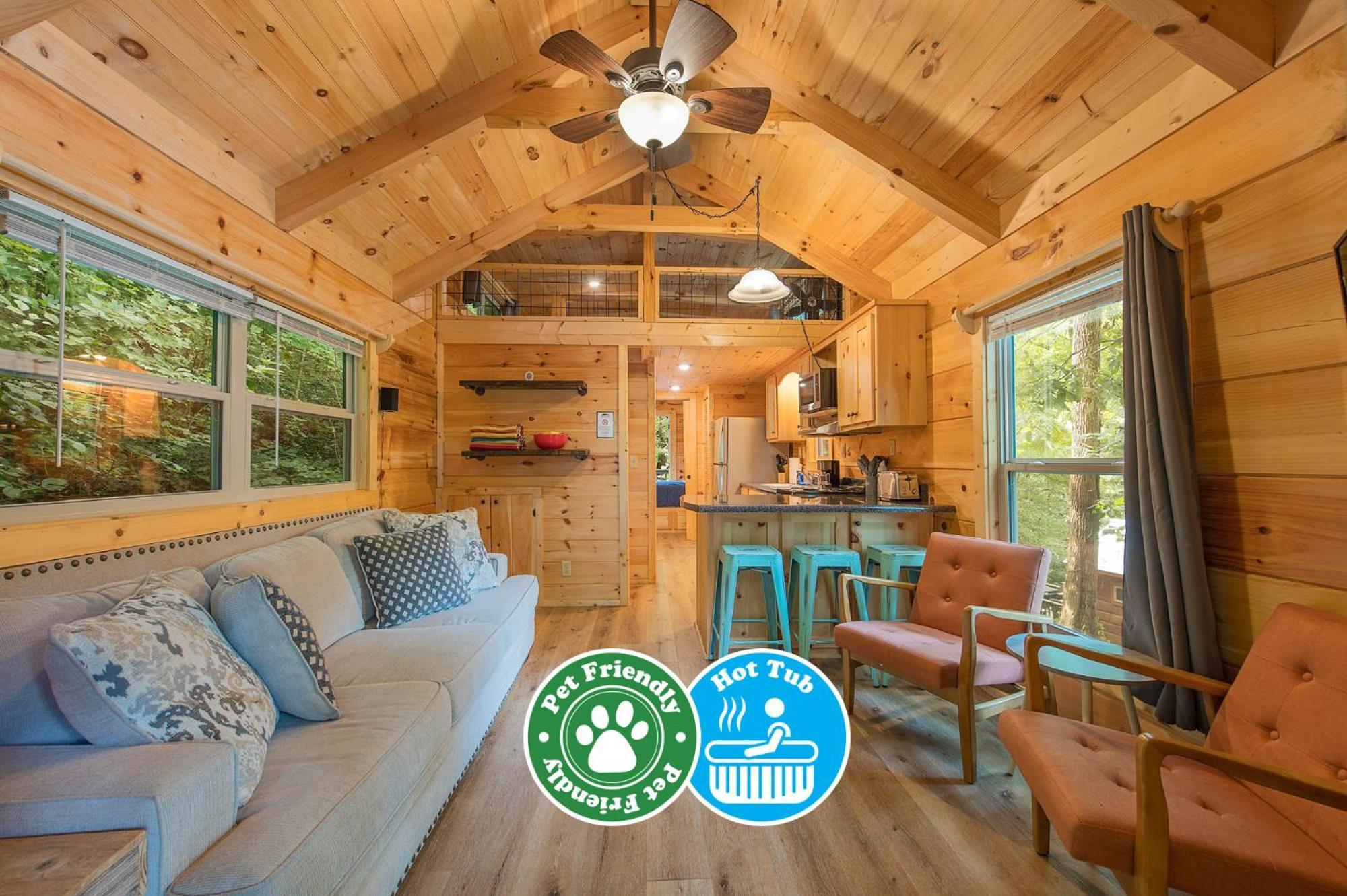 Ryon Tiny Home Cabin City-Side Rustic Retreat チャタヌーガ エクステリア 写真
